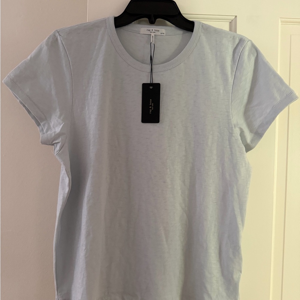 NWT - rag & bone Light Blue Short Sleeve Crewneck Tee